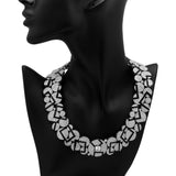 Chanel 18K White Gold Diamond Onyx Cafe Society Bubbles Necklace Designer Jewellery Chanel