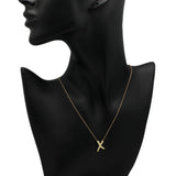 Tiffany & Co. 18K Yellow Gold Paloma Picasso Graffiti X Pendant Necklace Designer Jewellery Tiffany and Co
