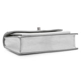Louis Vuitton Silver Soft Calfskin Mylockme Chain Pochette Handbags Louis Vuitton