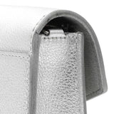 Louis Vuitton Silver Soft Calfskin Mylockme Chain Pochette Handbags Louis Vuitton