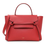 Celine Red Grained Calfskin Micro Belt Bag