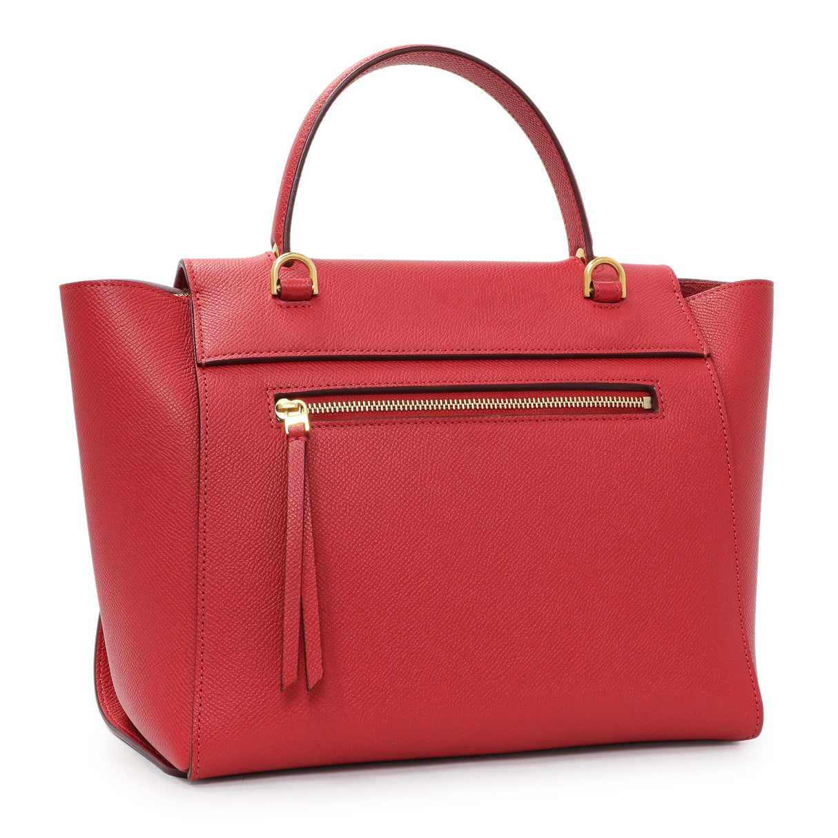 Celine Red Grained Calfskin Micro Belt Bag