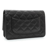 Chanel Black Quilted Caviar Wallet on Chain Handbags Chanel