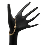 Gucci 18K Yellow Gold Diamond Chrome Diopside Lion Head Bracelet Designer Jewellery Gucci