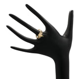 Gucci 18K Yellow Gold Diamond Chrome Diopside Lion Head Ring Designer Jewellery Gucci