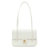-6 items Mon July 27 ⬆️- Chanel White Shiny Caviar Preppy Coco Small Flap Handbags Chanel