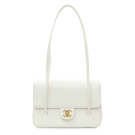 -6 items Mon July 27 ⬆️- Chanel White Shiny Caviar Preppy Coco Small Flap Handbags Chanel