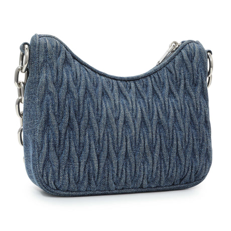 Miu Miu Blue Denim Matelasse Crossbody Handbags Miu Miu