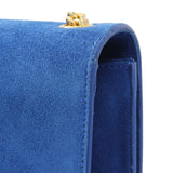Saint Laurent Blue Suede Medium Classic Monogram Kate Tassel Stachel Handbags Saint Laurent