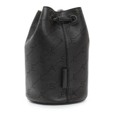 Stella McCartney Black Eco Alter Nappa Perforated Logo Mini Bucket Bag Handbags Stella McCartney
