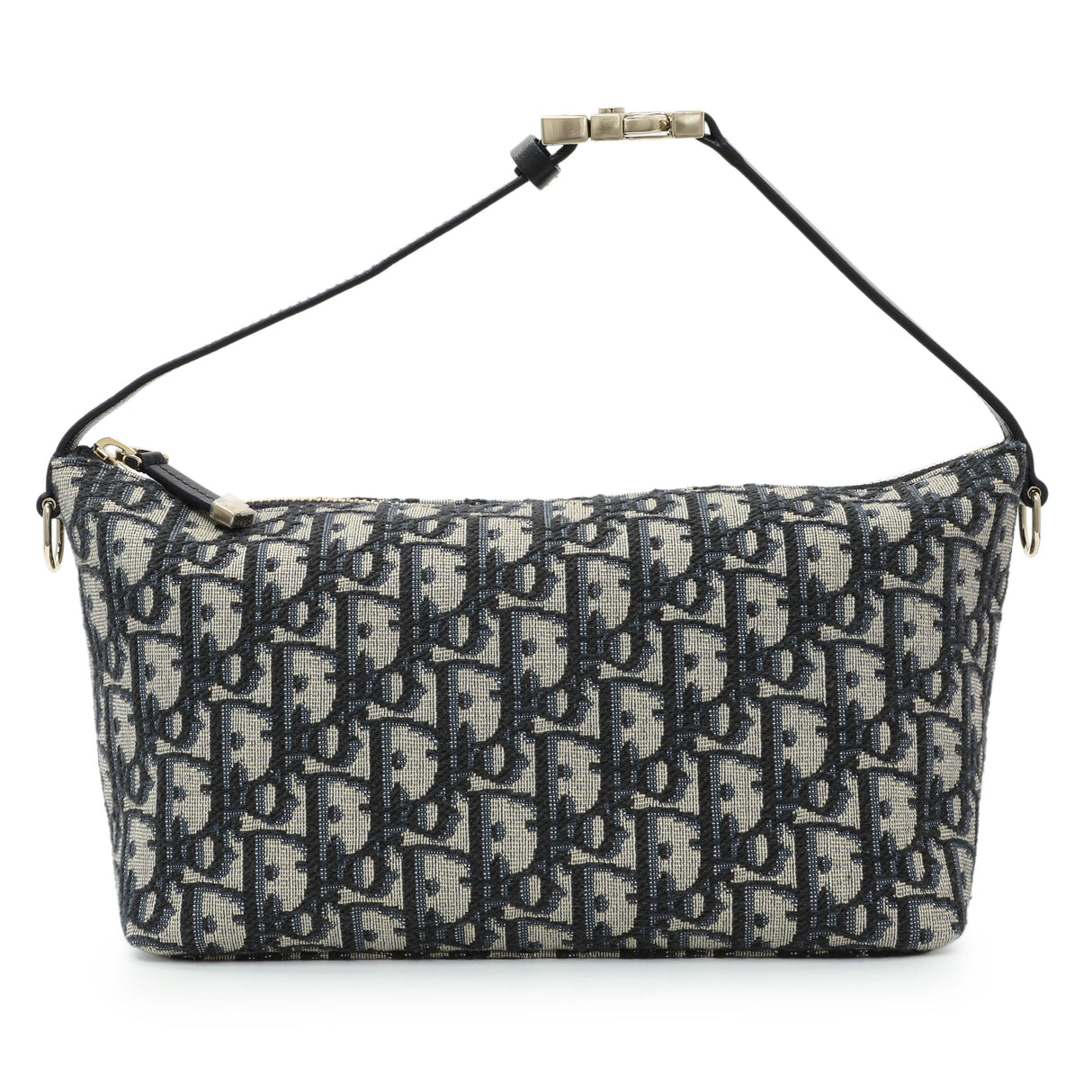 -temp- 84648 Christian Dior Blue Oblique Jacquard Medium DiorTravel Nomad Pouch Handbags Christian Dior