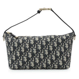 -temp- 84648 Christian Dior Blue Oblique Jacquard Medium DiorTravel Nomad Pouch Handbags Christian Dior