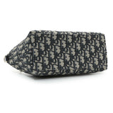 -temp- 84648 Christian Dior Blue Oblique Jacquard Medium DiorTravel Nomad Pouch Handbags Christian Dior