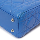 Christian Dior Blue Lambskin Cannage Mini Lady Dior Handbags Christian Dior