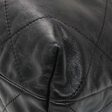 Chanel Black Shiny Calfskin Quilted Small Chanel 22