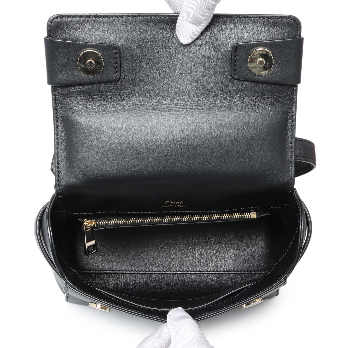 Chloe Black Calfskin Nacha Shoulder Bag Handbags Chloe