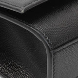 Saint Laurent Black Grain De Poudre Medium Monogram Kate Satchel Handbags Saint Laurent