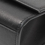 Saint Laurent Black Grain De Poudre Medium Monogram Kate Satchel Handbags Saint Laurent
