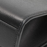 Saint Laurent Black Grain De Poudre Medium Monogram Kate Satchel Handbags Saint Laurent