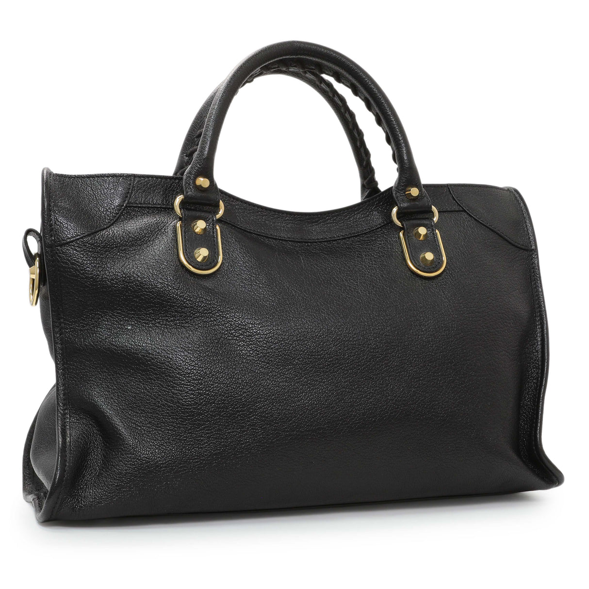 6 items Wed July 29 ⬆️Balenciaga Black Chevre Gold Metallic Edge Hardware City Handbags Balenciaga