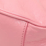 Balenciaga Pink Arena Calfskin Leather Le Cagole with Chain Handbags Balenciaga
