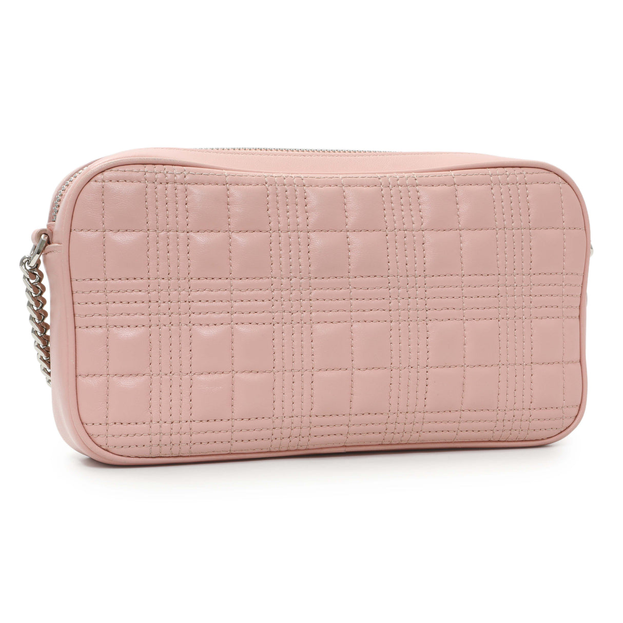 Burberry Pink Quilted Calfskin Lola Camera Bag Handbags Burberry