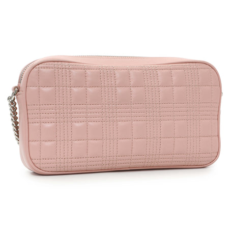 Burberry Pink Quilted Calfskin Lola Camera Bag Handbags Burberry