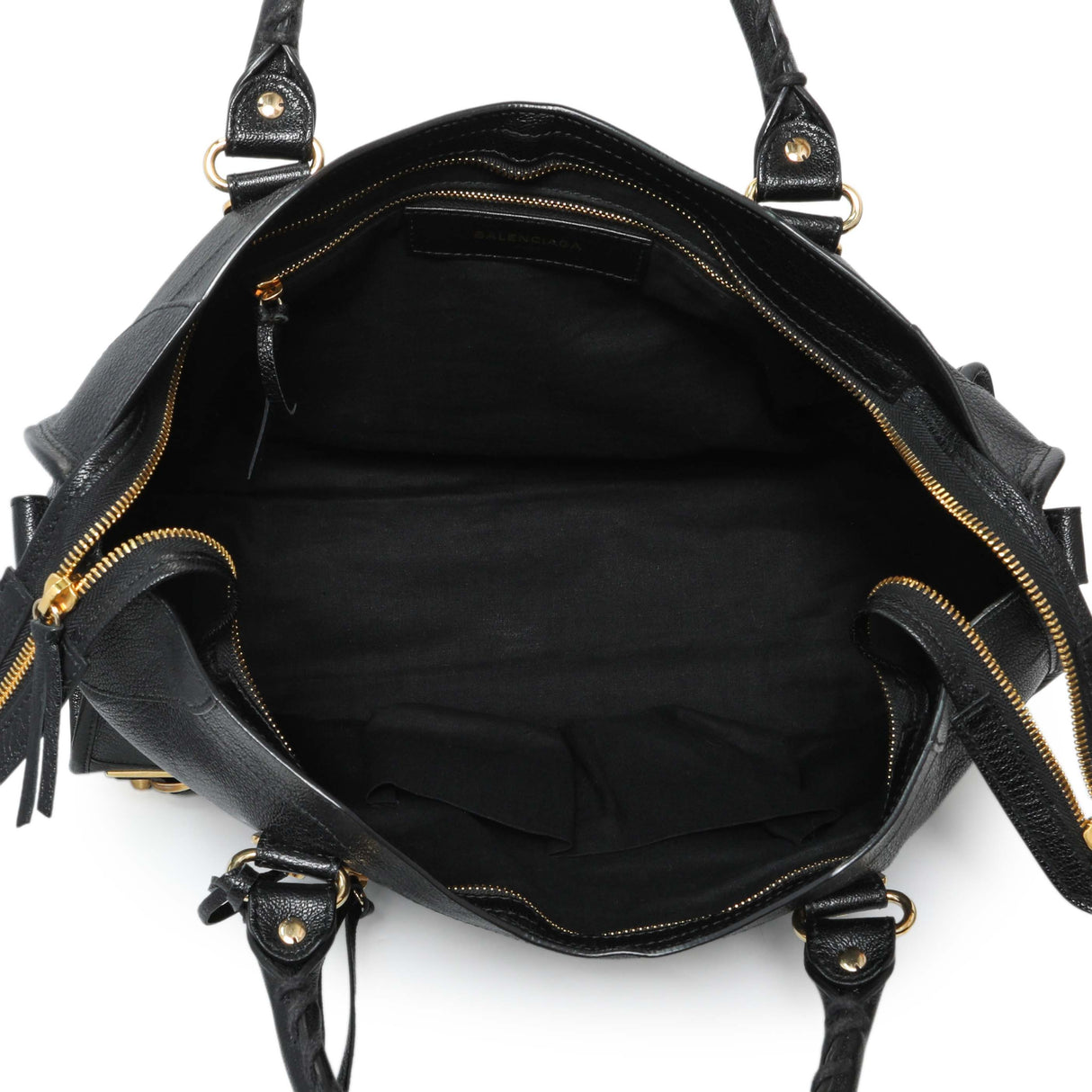 6 items Wed July 29 ⬆️Balenciaga Black Chevre Gold Metallic Edge Hardware City Handbags Balenciaga