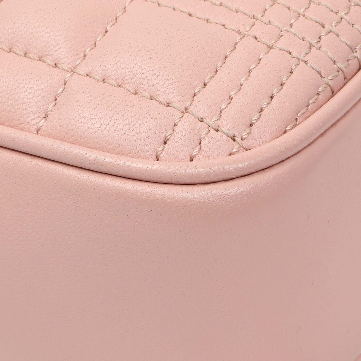 Burberry Pink Quilted Calfskin Lola Camera Bag Handbags Burberry