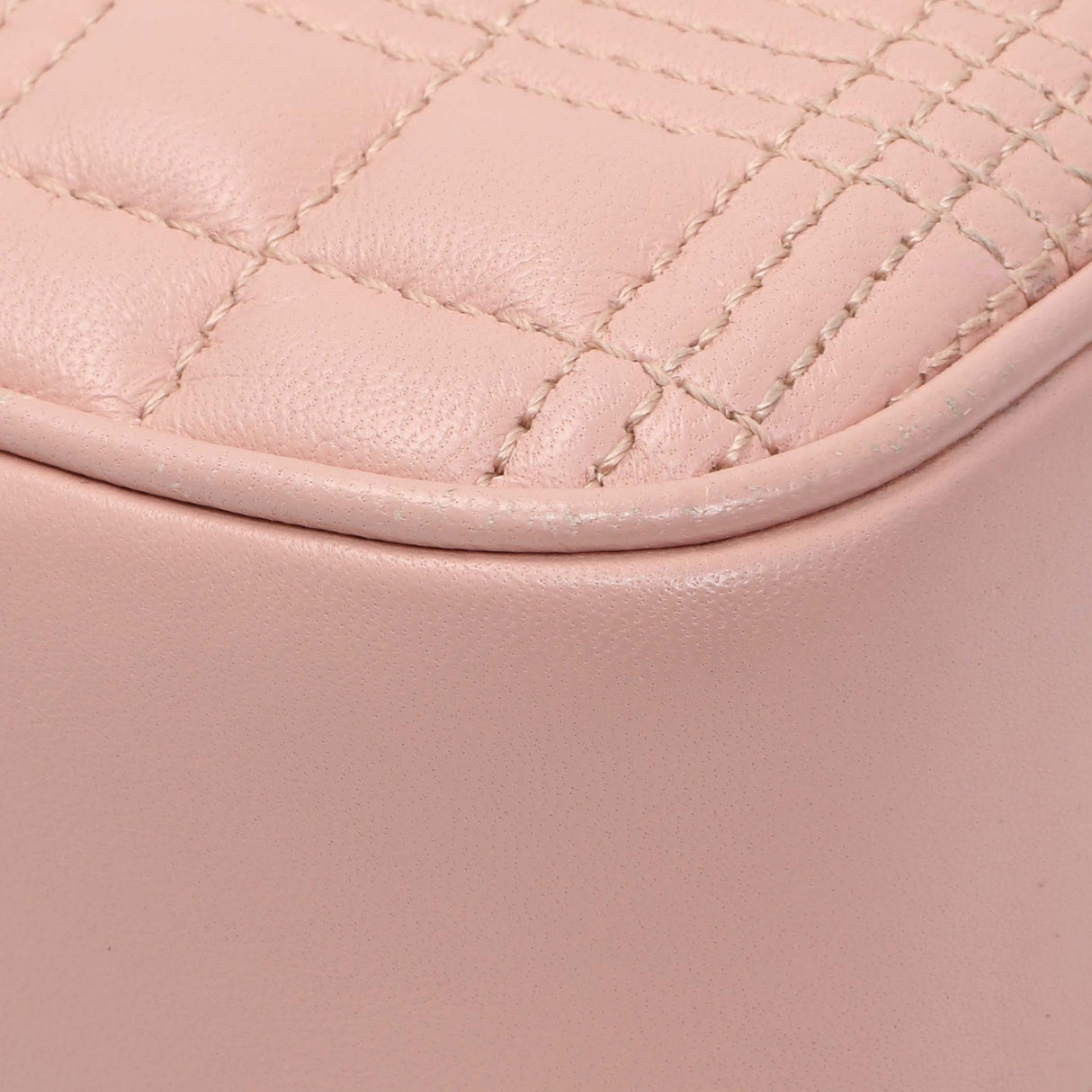 Burberry Pink Quilted Calfskin Lola Camera Bag Handbags Burberry