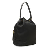 Prada Black Re-Nylon Saffiano Duet Bucket Crossbody Bag Handbags Prada