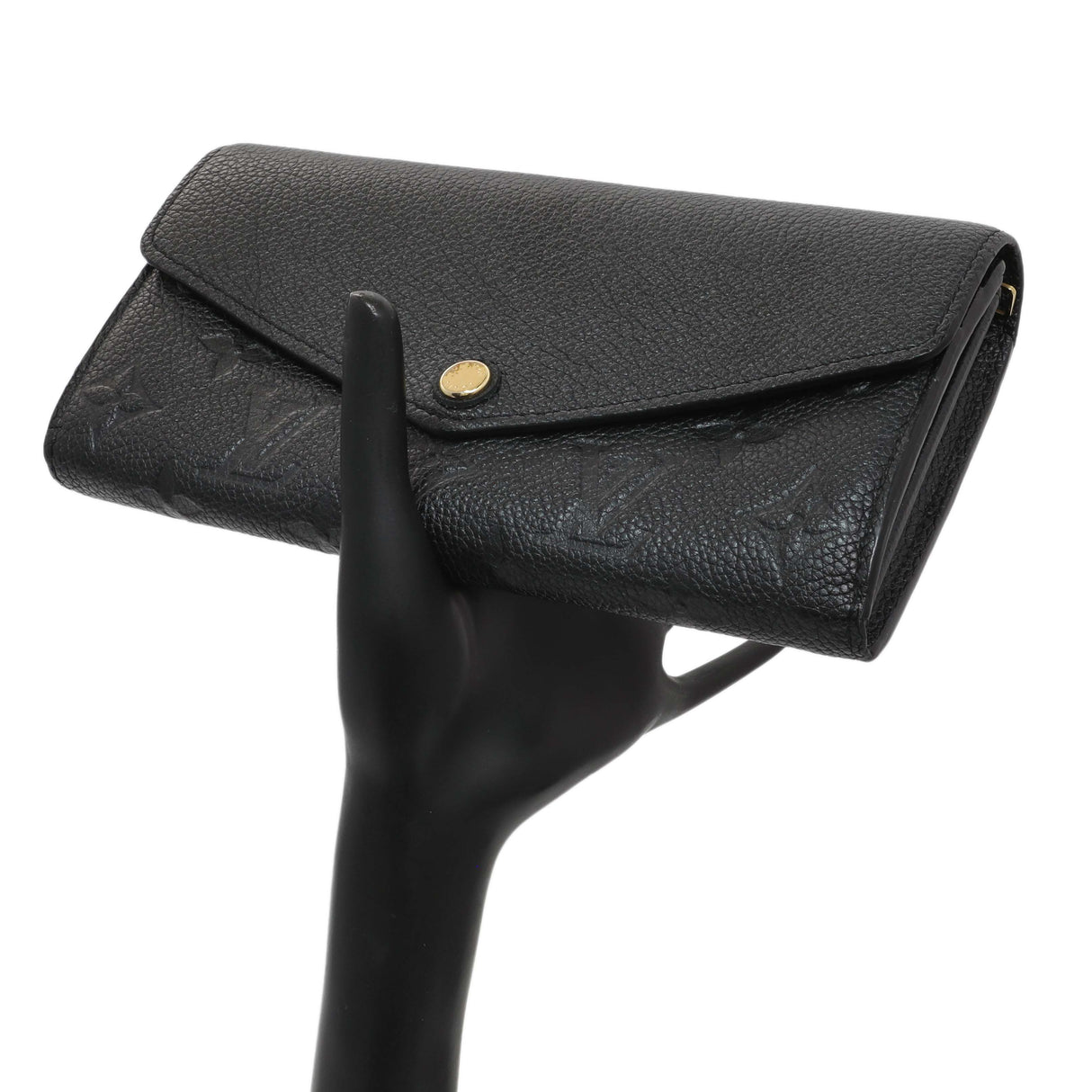 Louis Vuitton Black Monogram Empreinte Sarah Wallet Accessories Louis Vuitton