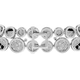 Chanel 18K White Gold Diamond Onyx Cafe Society Bubbles Necklace Designer Jewellery Chanel