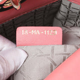 Christian Dior Pink Lambskin Cannage Small My ABCDior Lady Dior Handbags Christian Dior