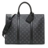 Louis Vuitton Monogram Eclipse Sac Plat Horizontal Zipper Handbags Louis Vuitton