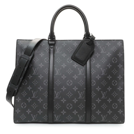Louis Vuitton Monogram Eclipse Sac Plat Horizontal Zipper Handbags Louis Vuitton
