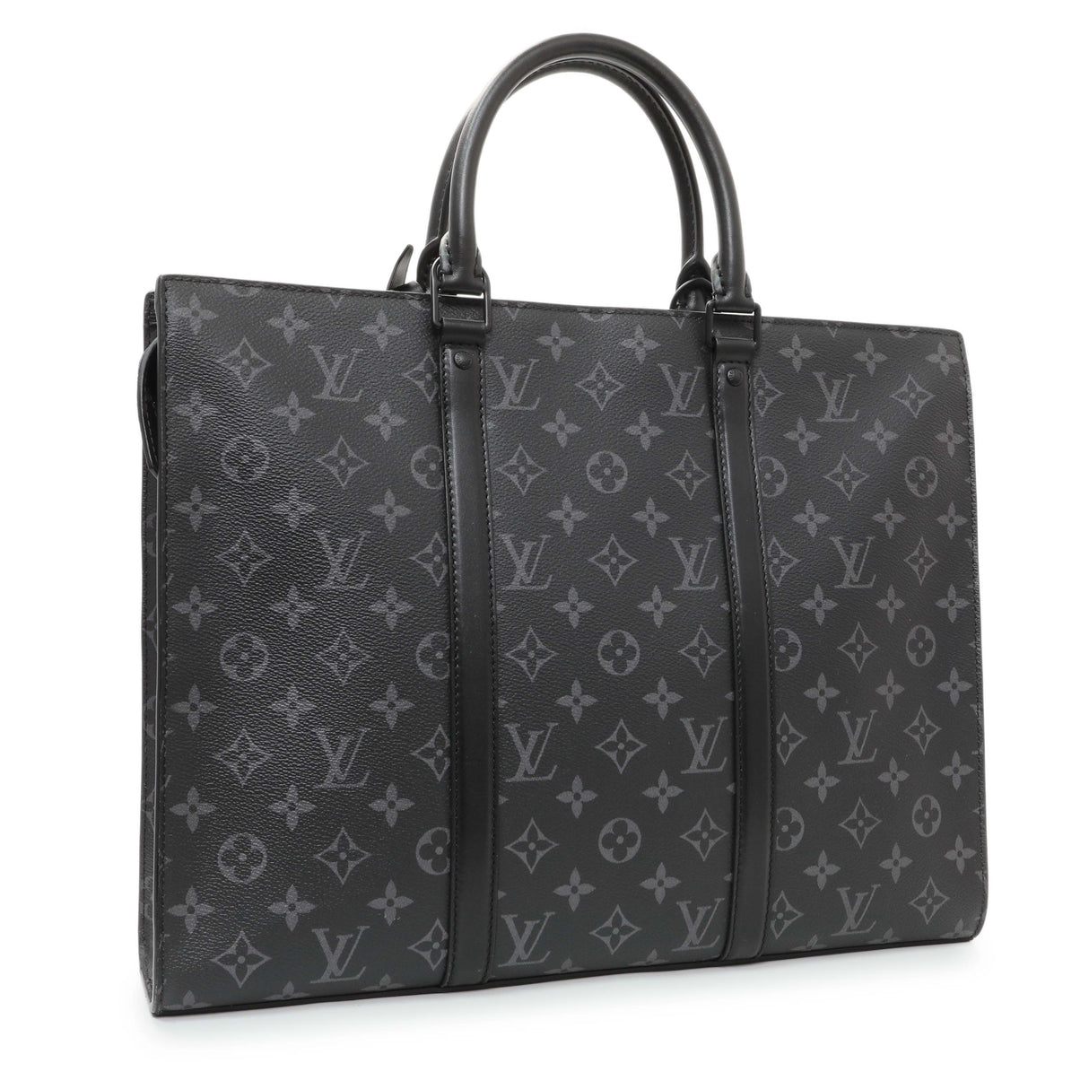 Louis Vuitton Monogram Eclipse Sac Plat Horizontal Zipper Handbags Louis Vuitton