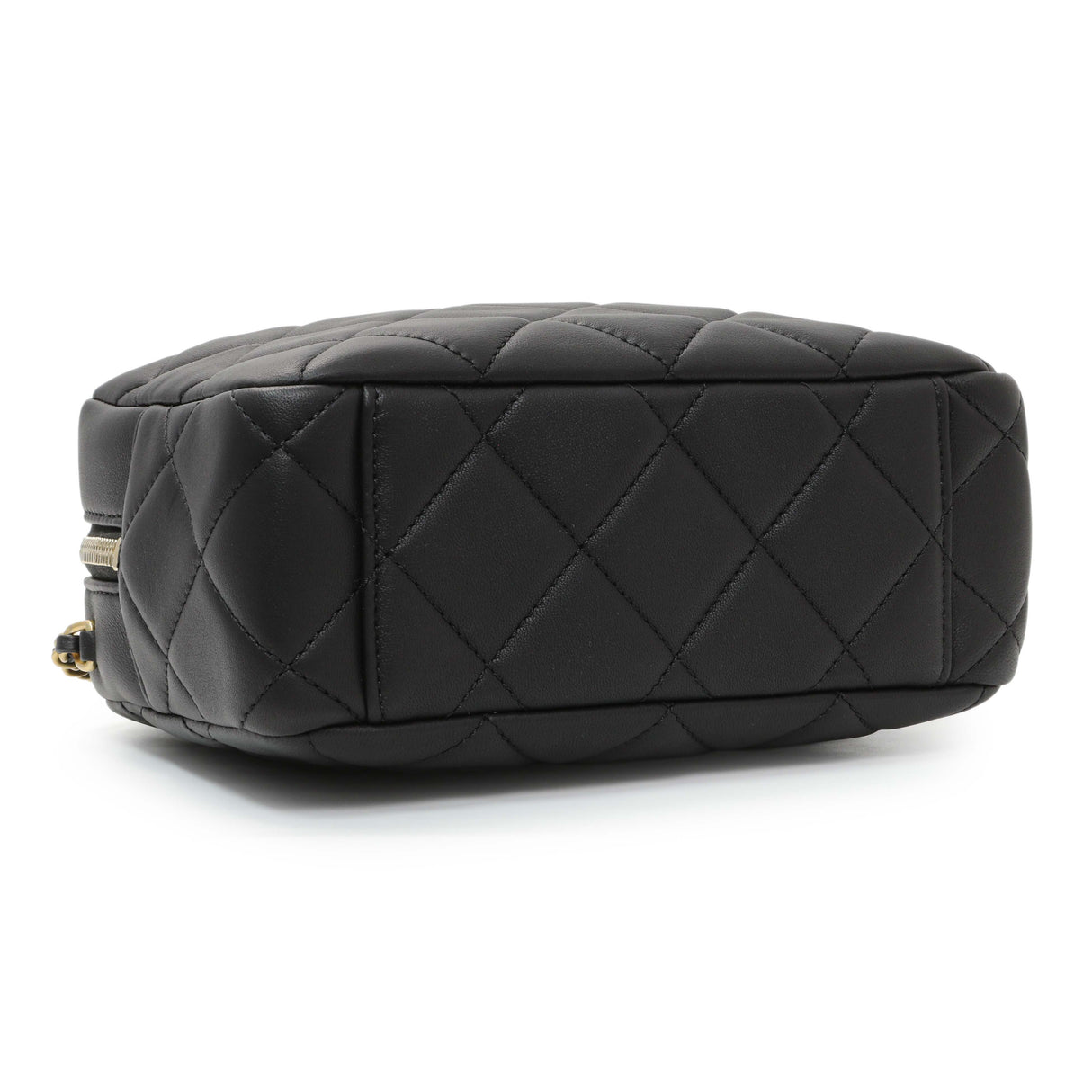 Chanel Black Lambskin Mini Bowling Bag Handbags Chanel
