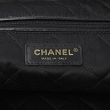 Chanel Black Shiny Calfskin Quilted Small Chanel 22