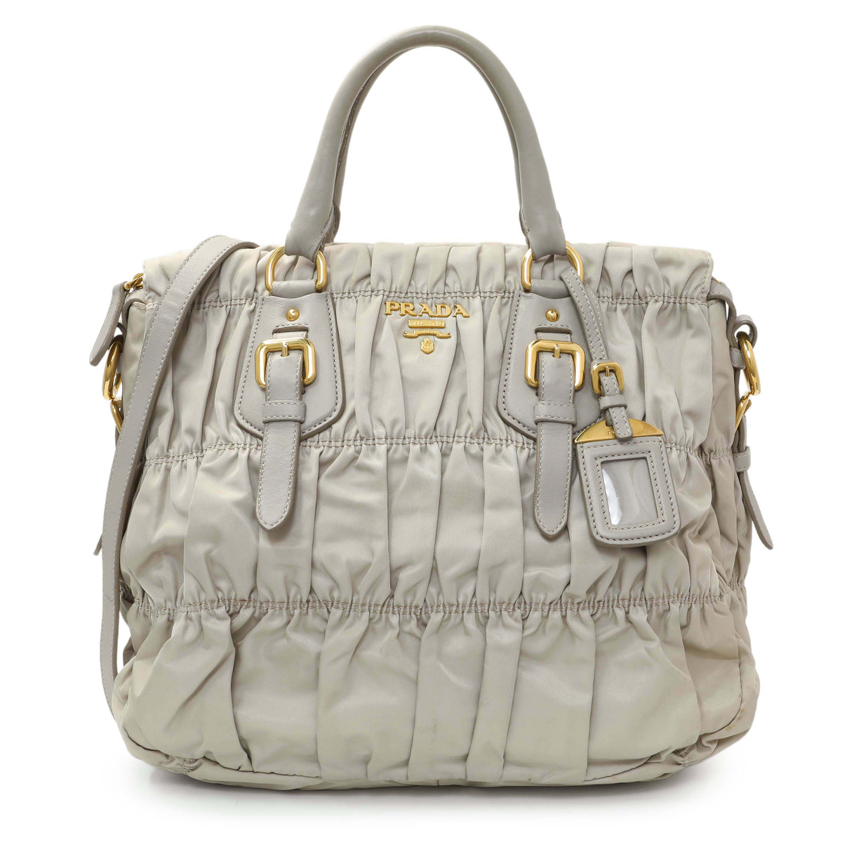 6 items Sat August 1st ⬆️Prada Grey Gaufre Shopping Satchel Handbags Prada