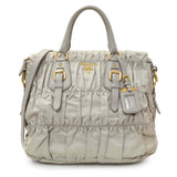 6 items Sat August 1st ⬆️Prada Grey Gaufre Shopping Satchel Handbags Prada