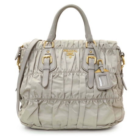 6 items Sat August 1st ⬆️Prada Grey Gaufre Shopping Satchel Handbags Prada