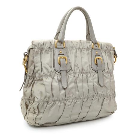 6 items Sat August 1st ⬆️Prada Grey Gaufre Shopping Satchel Handbags Prada