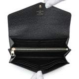 Louis Vuitton Black Monogram Empreinte Sarah Wallet Accessories Louis Vuitton