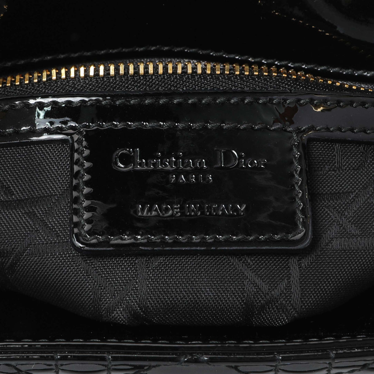 Christian Dior Patent Cannage Medium Lady Dior Handbags Christian Dior