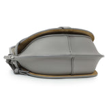Loewe Grey Calfskin Jacquard Mini Gate Crossbody