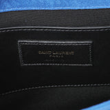 Saint Laurent Blue Suede Medium Classic Monogram Kate Tassel Stachel Handbags Saint Laurent