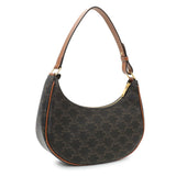 Celine Triomphe Canvas Calfskin Ava Shoulder Bag