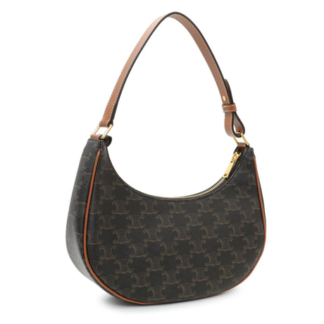 Celine Triomphe Canvas Calfskin Ava Shoulder Bag