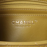 Chanel Green Quilted Lambskin Mini Pearl Crush Flap Handbags Chanel